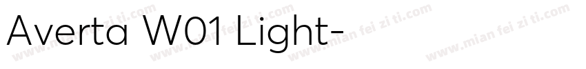 Averta W01 Light字体转换
